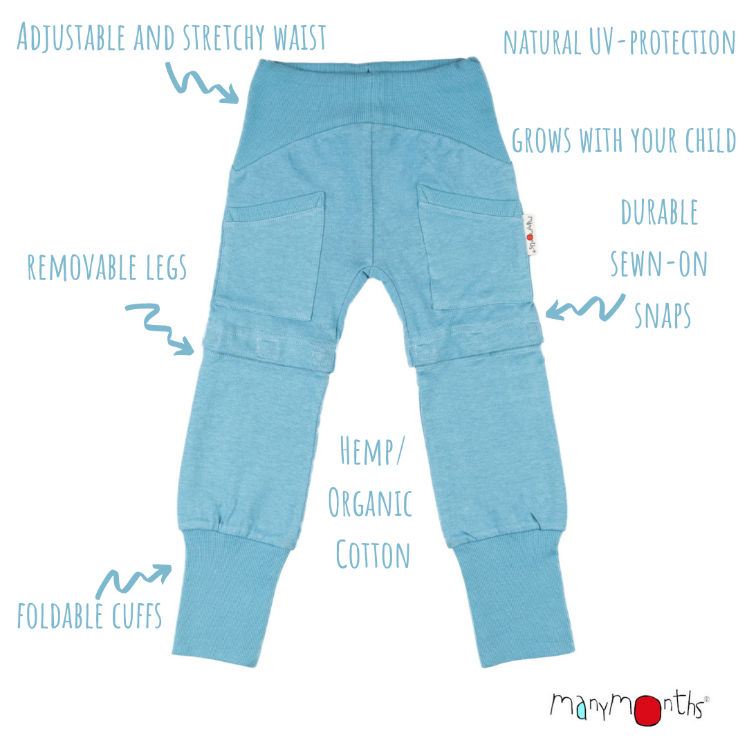 ManyMonths ECO Hempies Long/Short Yoga Trousers - MaMidea