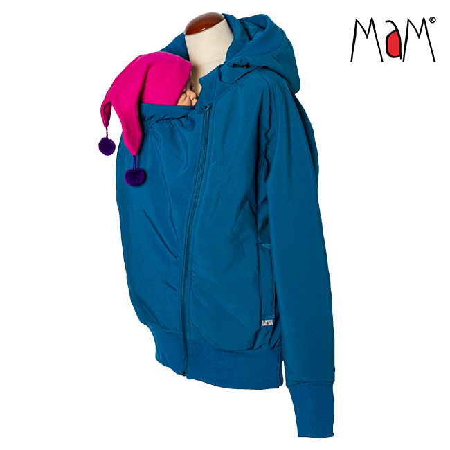 MaM SoftShell Babywearing Jacket, Mykonos Waters