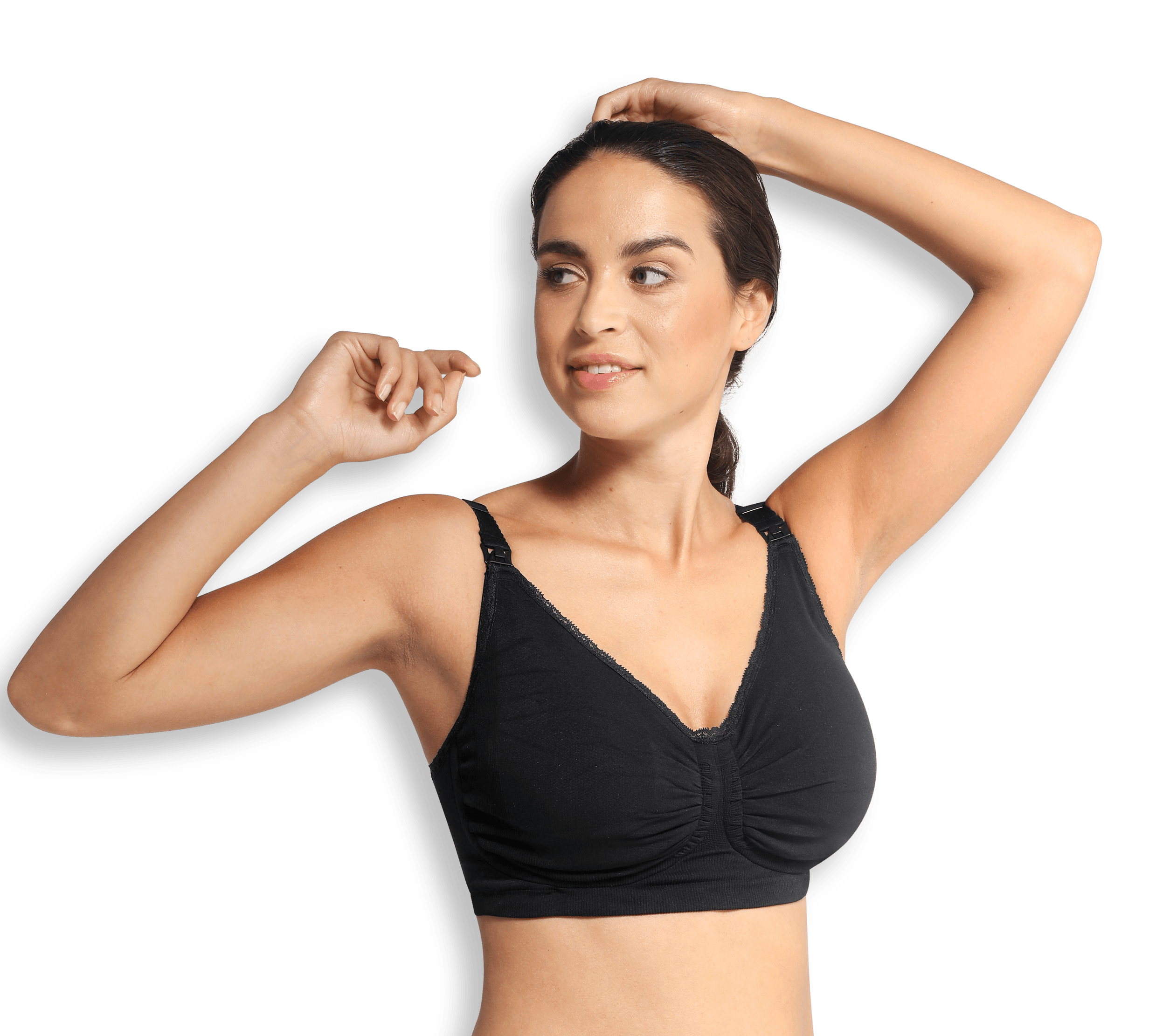 Carriwell Maternity & Nursing Bra with Padded Carri-Gel support, XL Black -  MaMidea