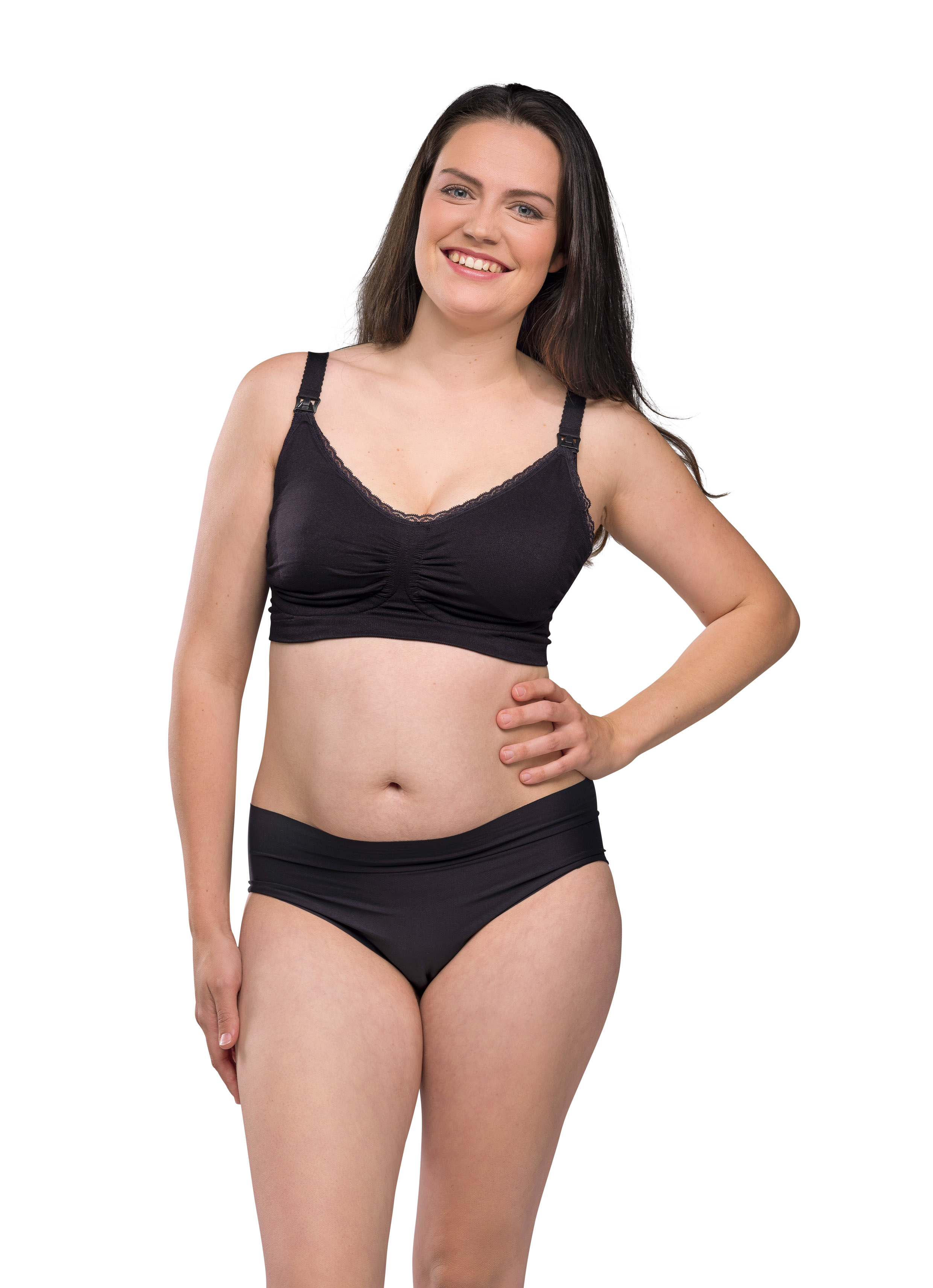 Maternity & Nursing Bra with Shape Memory, by CARRIWELL - beige, Maternity