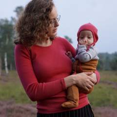 ManyMonths Natural Woollies Baby Cap with Straps