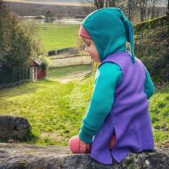 ManyMonths Natural Woollies Hooded Zip Cardigan