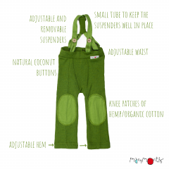 ManyMonths Natural Woollies Hazel Trousers with Suspenders