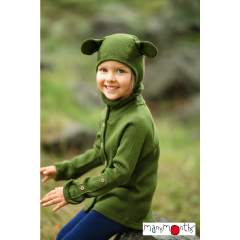 ManyMonths Natural Woollies Elephant Hood with Teddy Bear Ears UNiQUE
