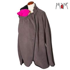 MaM All-Season Fleece Babywearing Jacket, Lavastone Grey