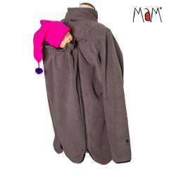 MaM All-Season Fleece Babywearing Jacket, Lavastone Grey