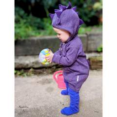 ManyMonths Natural Woollies Dino Hoodie with Big Pocket UNiQUE