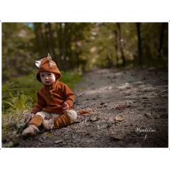 ManyMonths Natural Woollies Dino Hoodie with Big Pocket UNiQUE