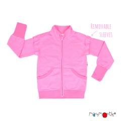 ManyMonths ECO Hempies Adjustable Zip Vest/Jacket, Adventurer, Pink Peony