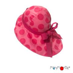 ManyMonths ECO Hempies Adjustable Summer Hat with Bow UNiQUE, Lionheart&Beyond, Big Dots Pink