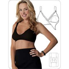 Glamourmom Mpress™ Lace Microfiber-Cotton Padded Nursing Bra