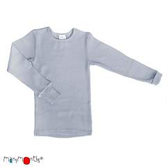 ManyMonths Natural Woollies Shirt Long Sleeve, Enthusiast, Bright Silver