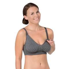 Carriwell Maternity & Nursing Bra with Carri-Gel Support, Polka Dot