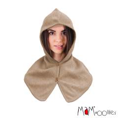MaM/ManyMonths Natural Woollies Coconut Button Balaclava