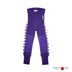 ManyMonths Natural Woollies Dino Unisex Leggings with knee patches UNiQUE
