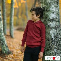 ManyMonths Natural Woollies Hooded Zip Cardigan