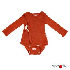 ManyMonths Natural Woollies Kimono Body/Shirt with Foldover Sleeves