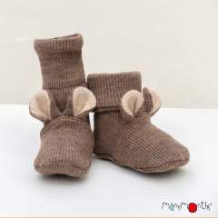 ManyMonths Natural Woollies Teddy Booties UNiQUE